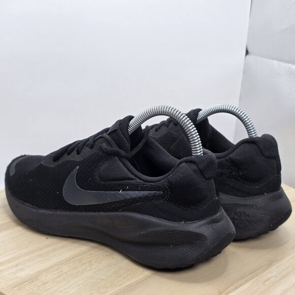 Womens Size 8 - Nike Revolution 7 Triple Black Running Casual Shoes Sneakers - Picture 7 of 9